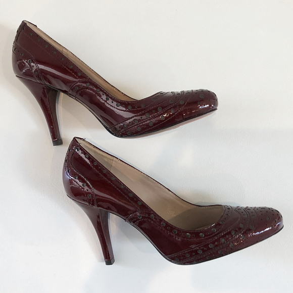 Joan & David Patent Leather Perforated Pumps - Picture 3 of 8